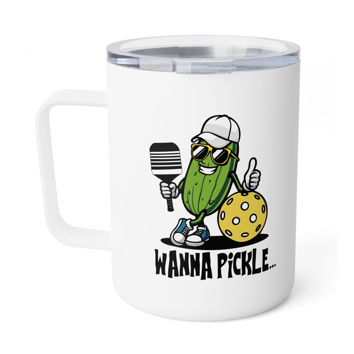 Wanna Pickle... Insulated Coffee Mug, 10oz